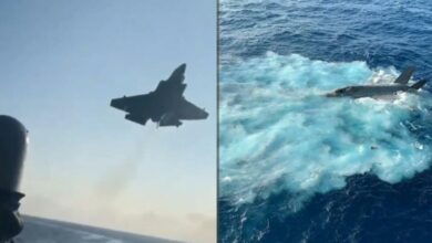 ABD zamanla yarışıyor...Denize düşen savaş uçağının görüntüleri ortaya çıktı!