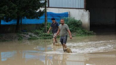 Düzce'de sel bilançosu: Otel inşaatı çöktü, su kesintisi başladı