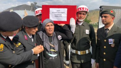 Şehit Uzman Çavuş Selahattin Taşkın, Erzurum'da son yolculuğuna uğurlandı