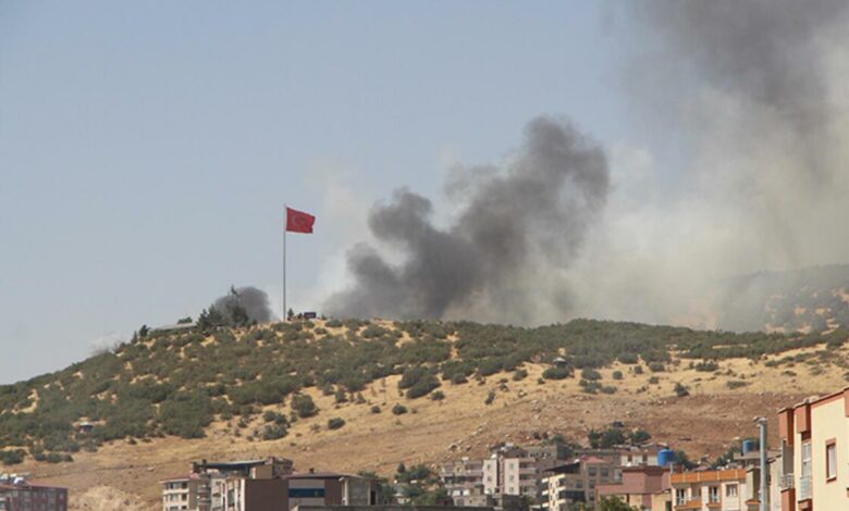 Şırnak’ta mühimmat bakımı sırasında patlamanın ardından yangın çıktı: 2 yaralı