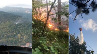 Uludağ eteklerinde orman yangını - Son Dakika Haber