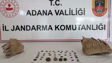 Adana'da otomobilde mamut fosilleri ele geçirildi