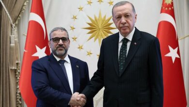 Cumhurbaşkanı Erdoğan, Libya Yüksek Devlet Konseyi Başkanı el-Mişri'yi kabul etti