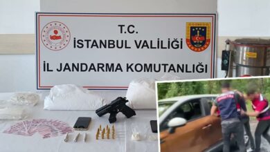 İstanbul'da jandarmanın operasyonunda 44 kilogram uyuşturucu ele geçirildi