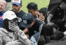 Endonezya'daki stadyum felaketinden geriye kalanlar... Gözyaşları sel oldu, futbolcular dua için toplandı