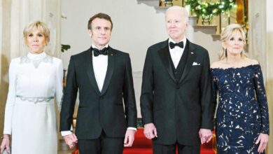 Beyaz Saray’da davet... Biden’a gazoz Macron’a ıstakoz