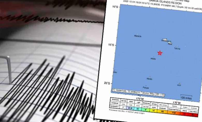 Büyük Okyanus'ta bulunan Tonga açıklarında 6.7 büyüklüğünde deprem