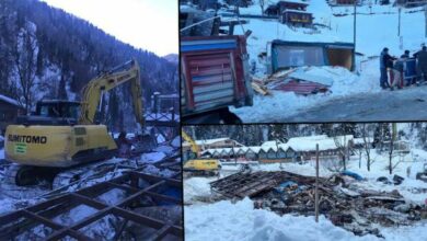 Kesin korunacak hassas alan ilan edilen Ayder Yaylası'nda yıkımlar başladı
