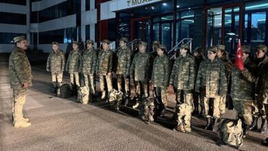 Azerbaycan, 20 kişilik askeri sağlık personelini Türkiye'ye gönderdi