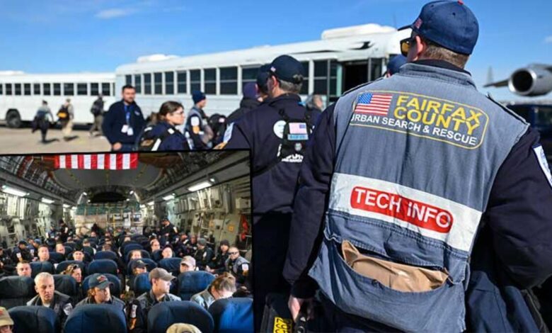 ABD Uluslararası Kalkınma Ajansı arama kurtarma ekipleri İncirlik Hava Üssü'ne ulaştı