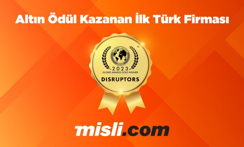 The Globee Awards’ta Altın Ödül kazanan ilk Türk firması Misli.com!