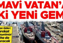 Mavi Vatan'a 2 yeni açık deniz karakol gemisi: TCG Akhisar ve TCG Koçhisar denize indirildi